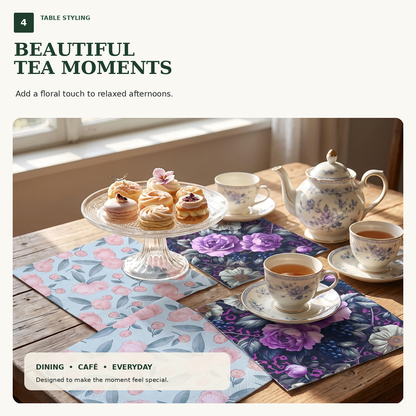 Floral Paper Napkins | Elegant Decorative Disposable Table Napkins